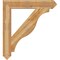 Ekena Millwork Funston Arts & Crafts Rough Sawn Bracket, Western Red Cedar, 6"W x 40"D x 44"H BKT06X40X44FST03RWR - alternate 3